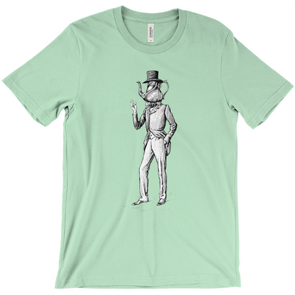 Anthropomorphic Tea Pot Head Unisex T-Shirt