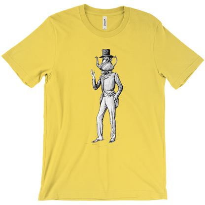 Anthropomorphic Tea Pot Head Unisex T-Shirt