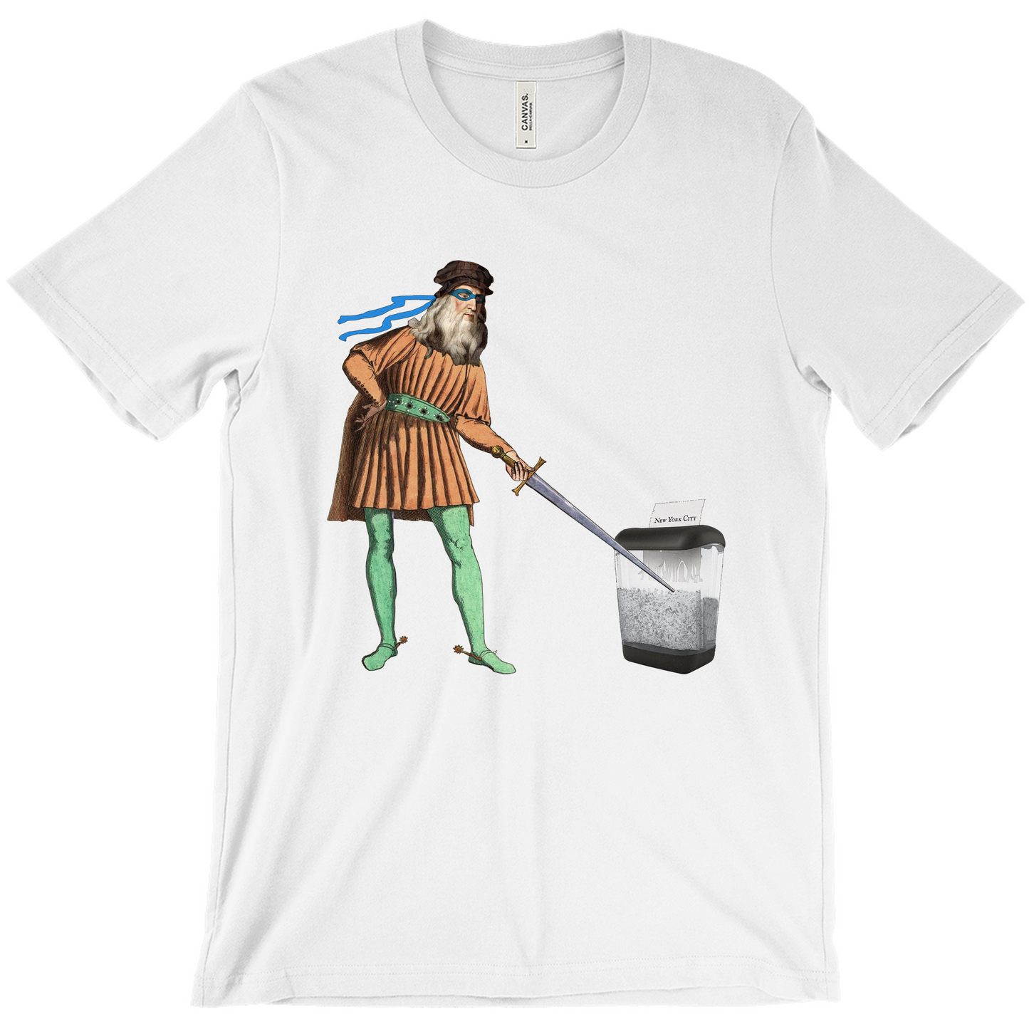 Leonardo da Vinci vs Paper Shredder Unisex T-Shirt