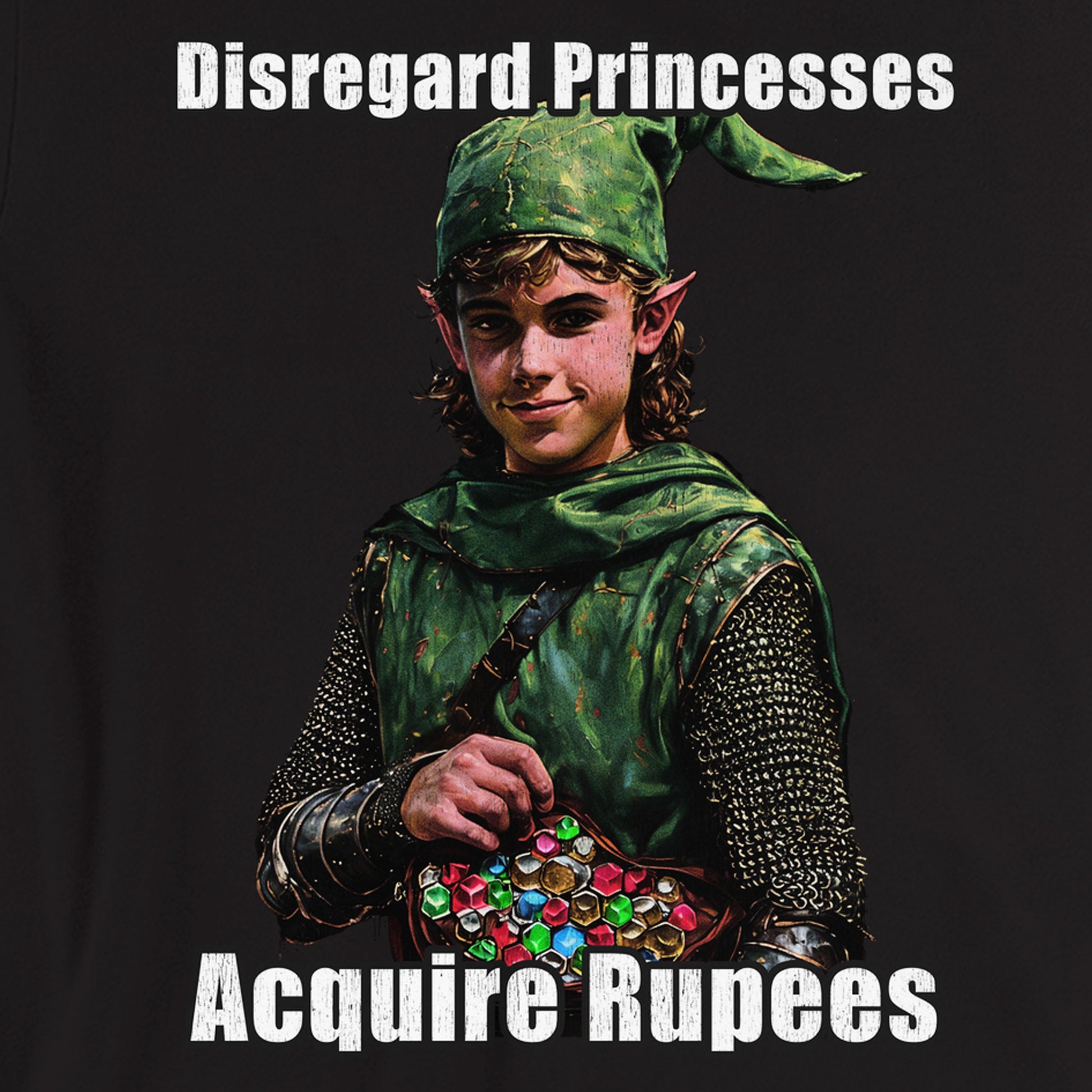 Disregard Princesses, Acquire Rupees - Zelda inspired spin on B.I.G.'s "Fuck Bitches, Get Money"