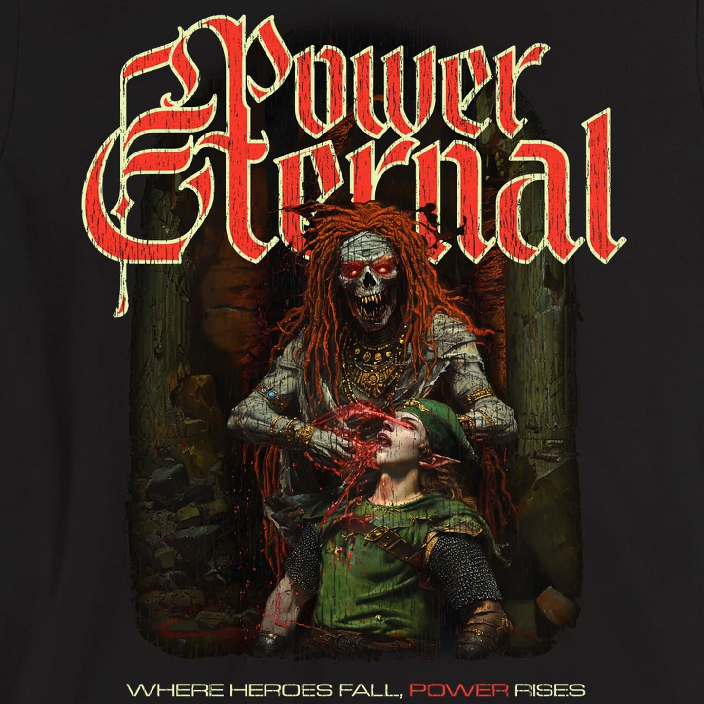 Power Eternal - Heroe's Fall Concert Tee Art Zelda Inspired Unisex T-shirt