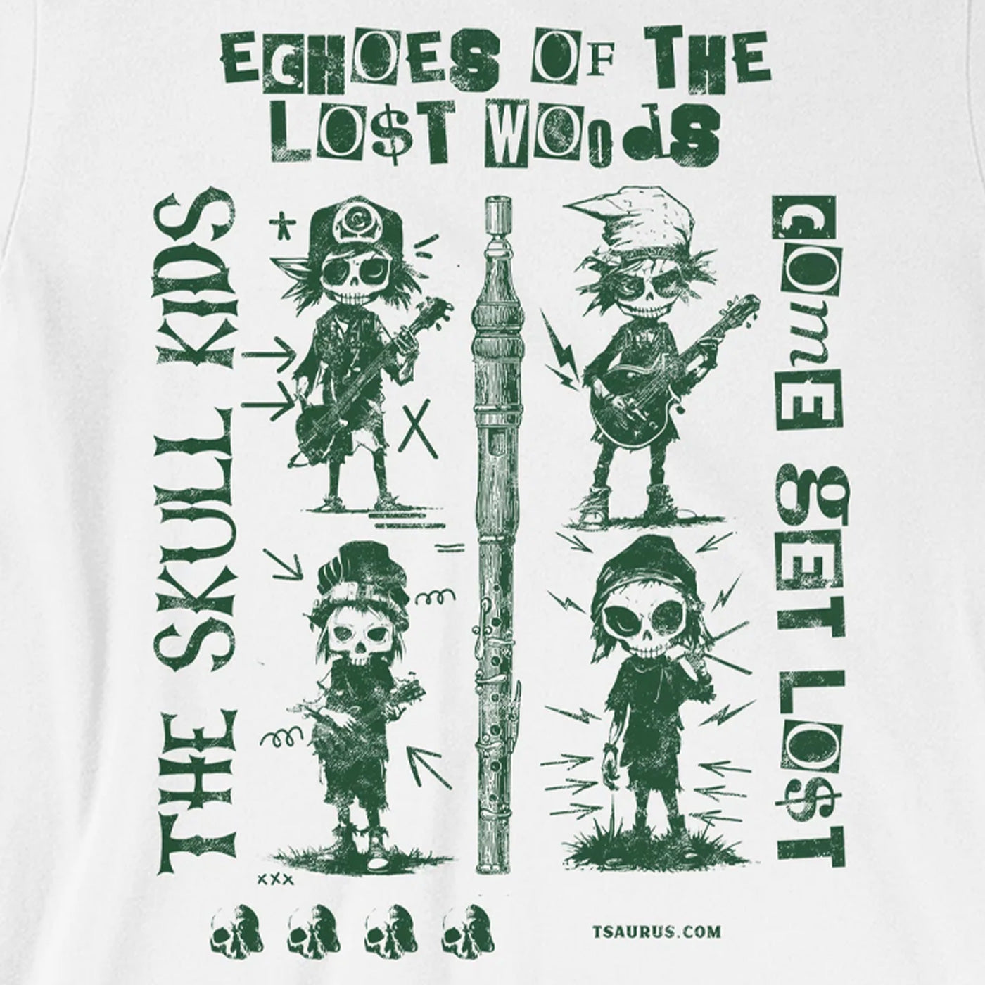 Skull Kids Echoes of the Lost Woods Concert Tee Art 